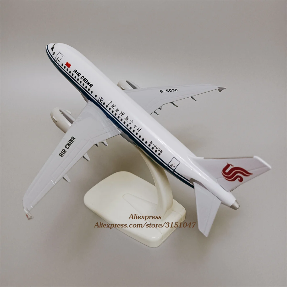 18 cm Modelu Lietadla Air China Airlines Airbus 319 A319 B-6038 Dýchacích ciest Airlines Kovové Zliatiny Rovine Model Diecast Lietadla HRAČKA