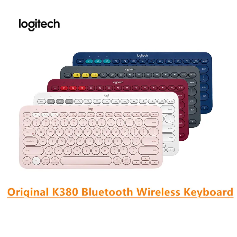 Pôvodné Logitech K380 Bezdrôtovej Bluetooth Klávesnice Multi-Prístroj Ultra Mini Klávesnica pre iOS aj Android Tablet, Notebook, Smartphone