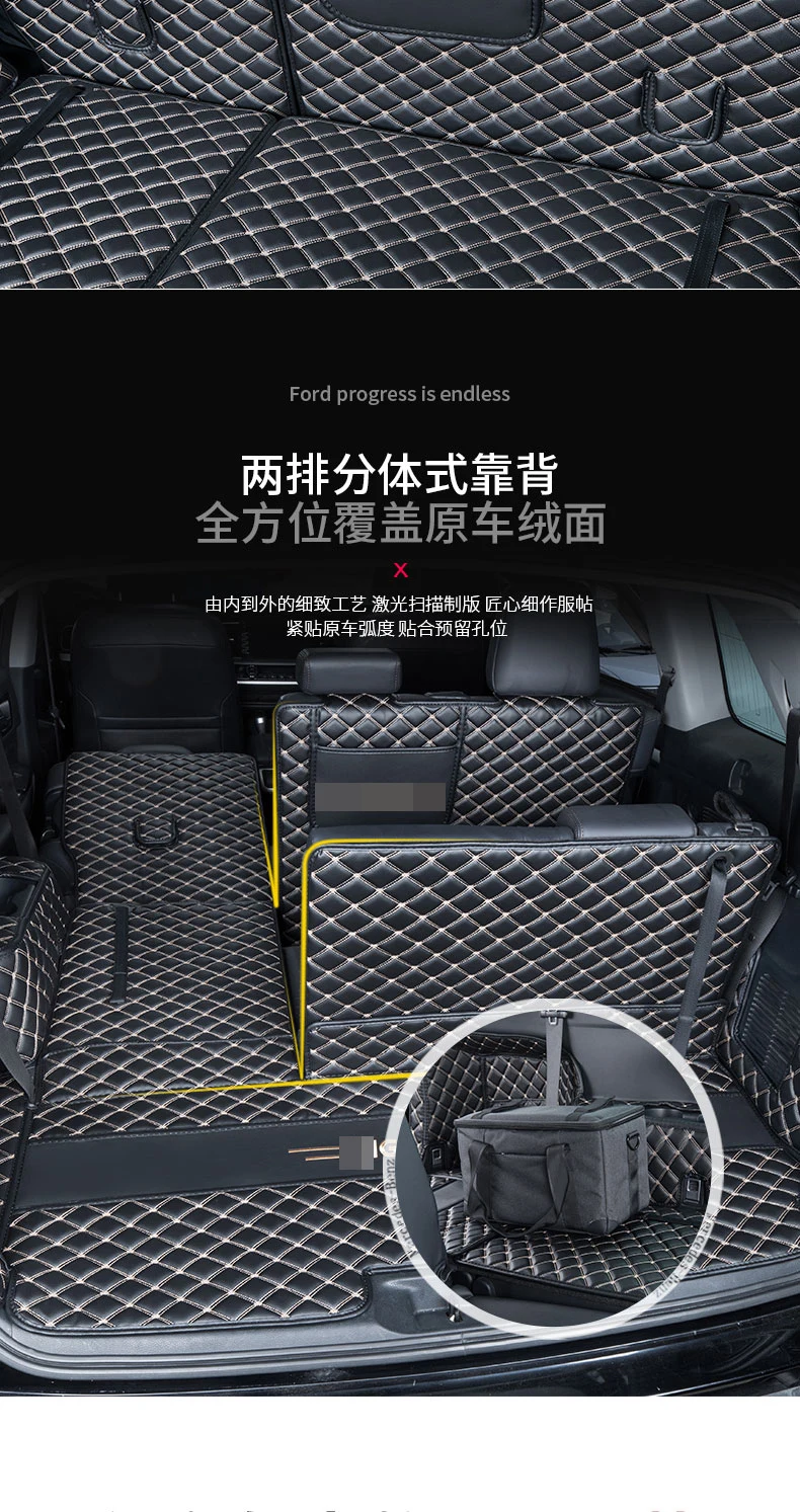 Vhodné pre Toyota Highlander úplne uzavretý batožinového priestoru mat (7 miest) Hybrid Highlander batožinového priestoru mat 2020-2021 verzia auto diely